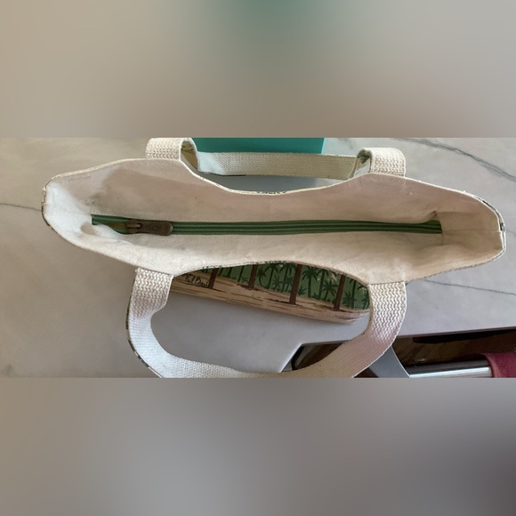 Paul Brent Oceanside Palm Tree Canvas Tote Shoulder Bag Coastal Life - Picture 8 of 9